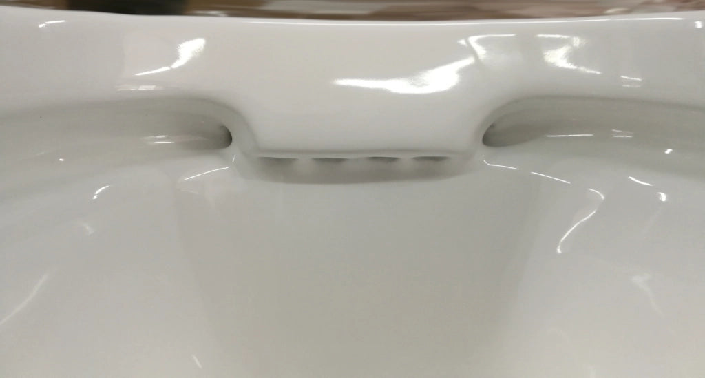 Coppia Sanitari Sospesi Rimless senza brida linea squadrata dimensioni ridotte coprivaso soft-close