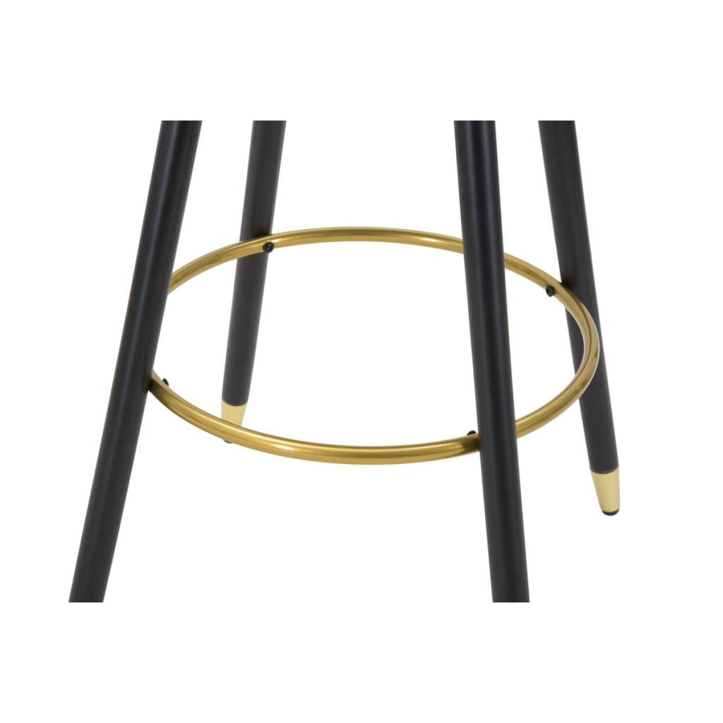 Sgabello Alto VKH430, Nero, Metallo, 55x56x104 cm