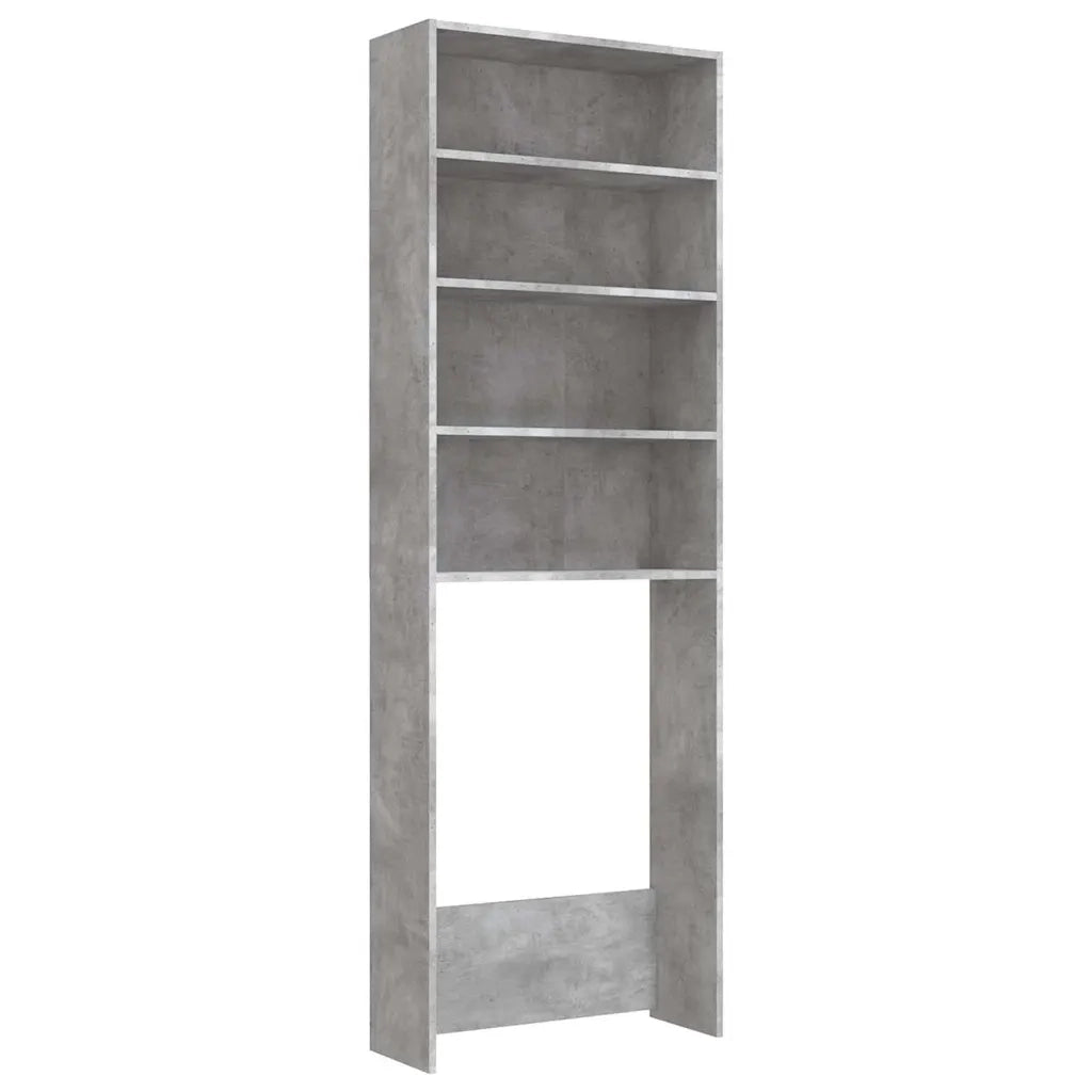 Mobile per Lavatrice Grigio Cemento 64x24x190 cm CFW3789124