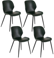 Set 4 Sedie 55x45xH83 cm in Soft-Touch Diana Verde Scuro