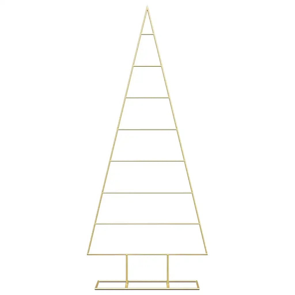 Albero di Natale in metallo con supporto Oro 150 cm 42019166