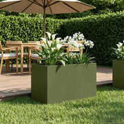 Vaso da giardino Verde Oliva 60 x 40 x 40 cm 8005686