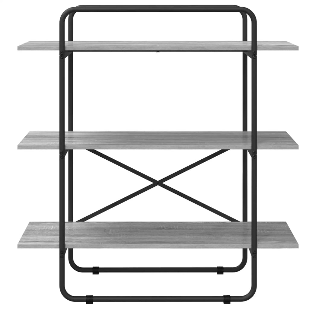 Libreria 3 livelli 100 x 35 x 105 cm PB Sonoma grigio 8007795