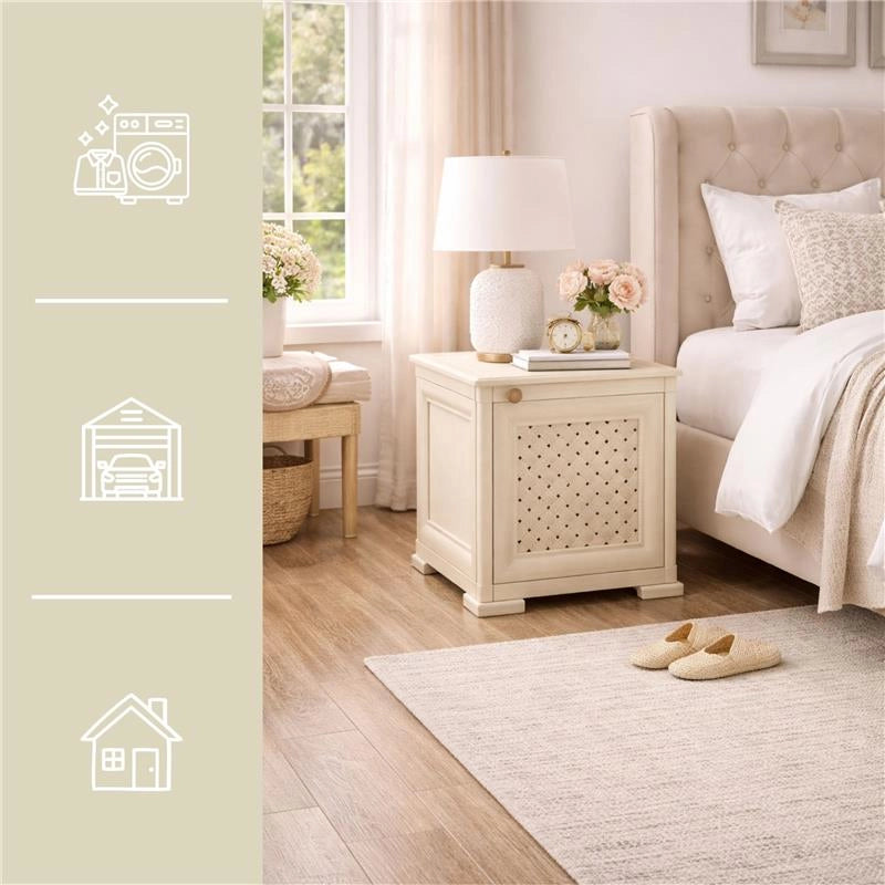 MOBILE 1 MODULO ANGORA 40X43X46 CM CON ANTA TRAFORATA – CONTENITORE COMPATTO ORGANIZZAZIONE CASA PER ZONA LIVING E INGRESSO