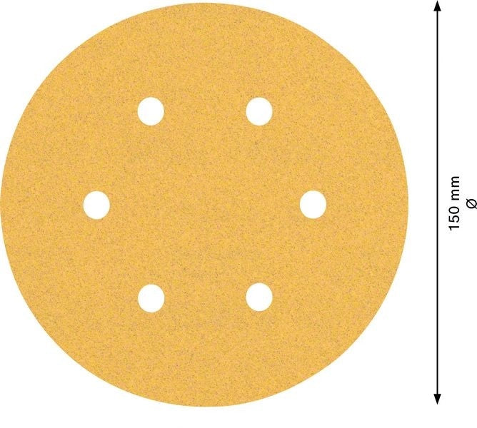 2608900816 - Foglio abrasivo C470 , confezione da 5pz , 150mm , P100 , EXPERT for WOOD+PAINT