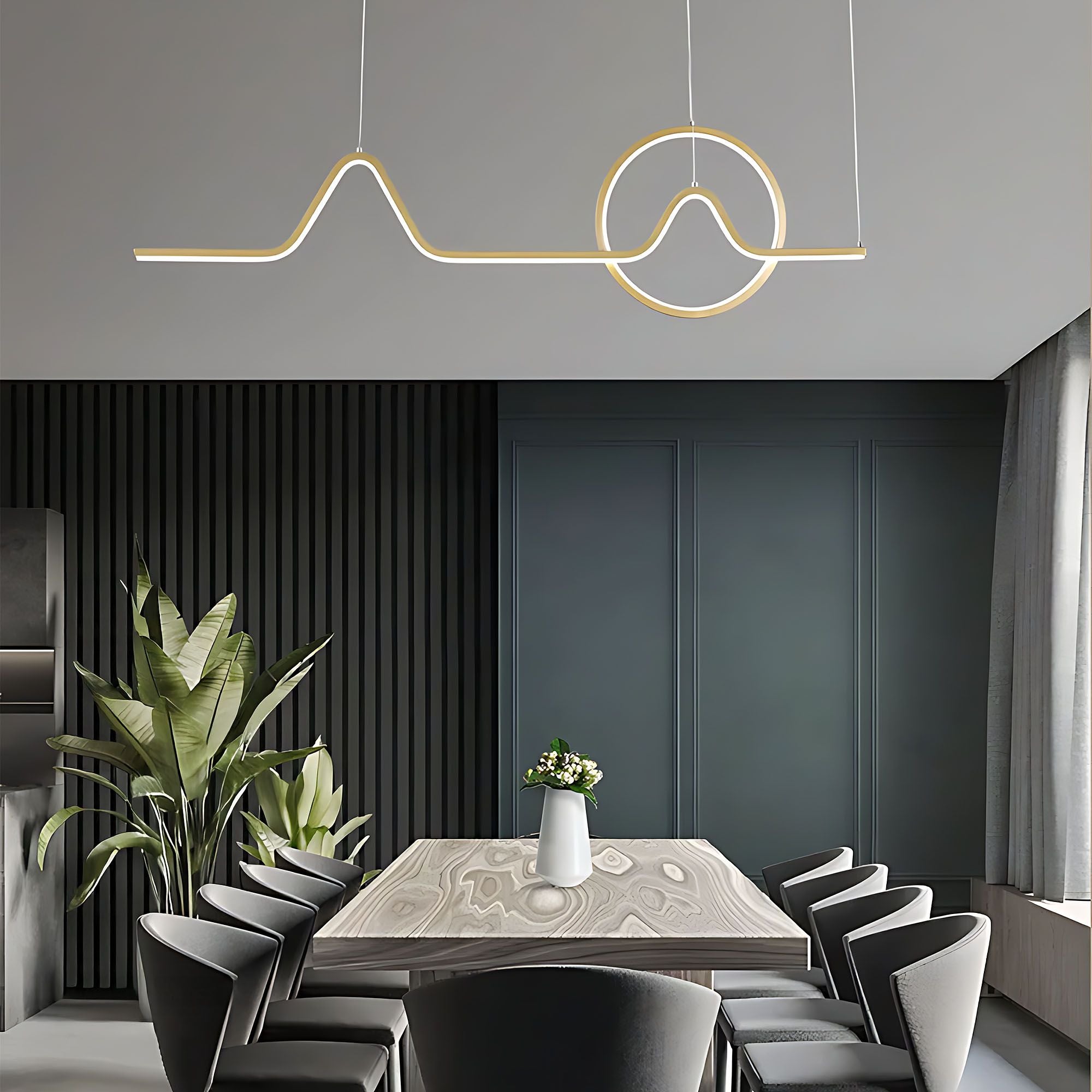 Lampada Led Lhj022-cp 120 Cm Gold