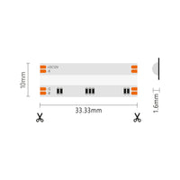 Striscia led COB IP20 5m RGB 12V 15W/MT