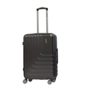 Trolley valigia in ABS rigido espandibile, 4 doppie ruote grigio 43x27x67cm Natan