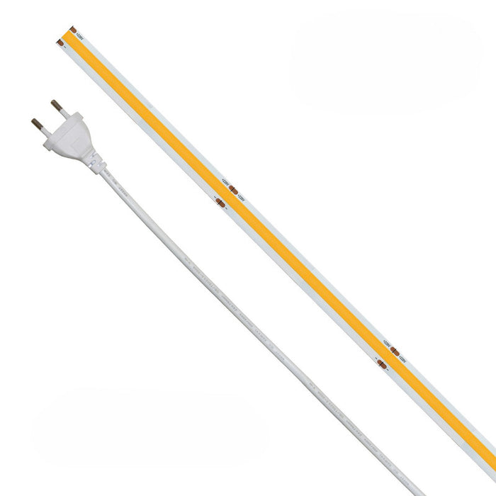 Striscia led 5m COB IP65 monocolore da 14W/MT 220V - 3000K