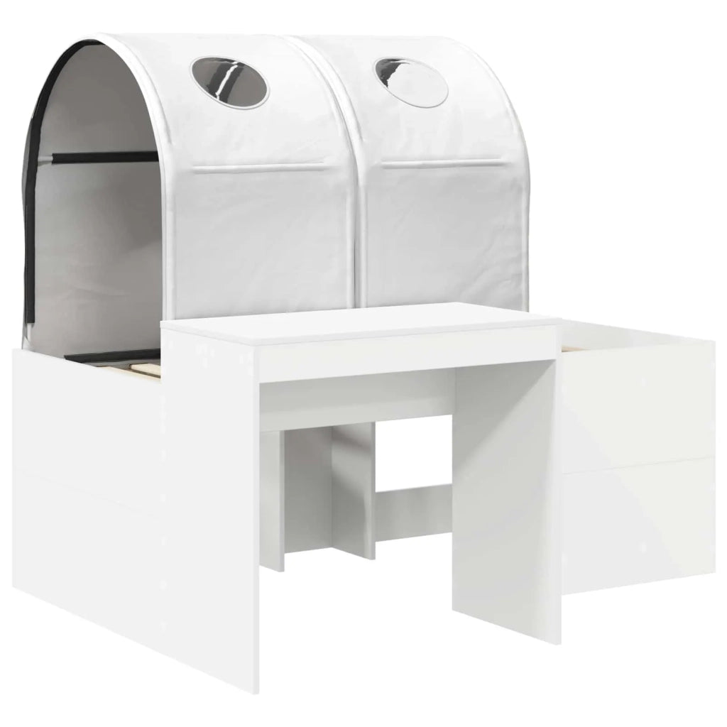 Letto con Tunnel 4 pcs Rovere Artigianale e Bianco 3423515