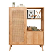 Credenza Sfalerite, Buffet da soggiorno, Madia da salotto, Dispensa da cucina, 90x40h110 cm, Quercia