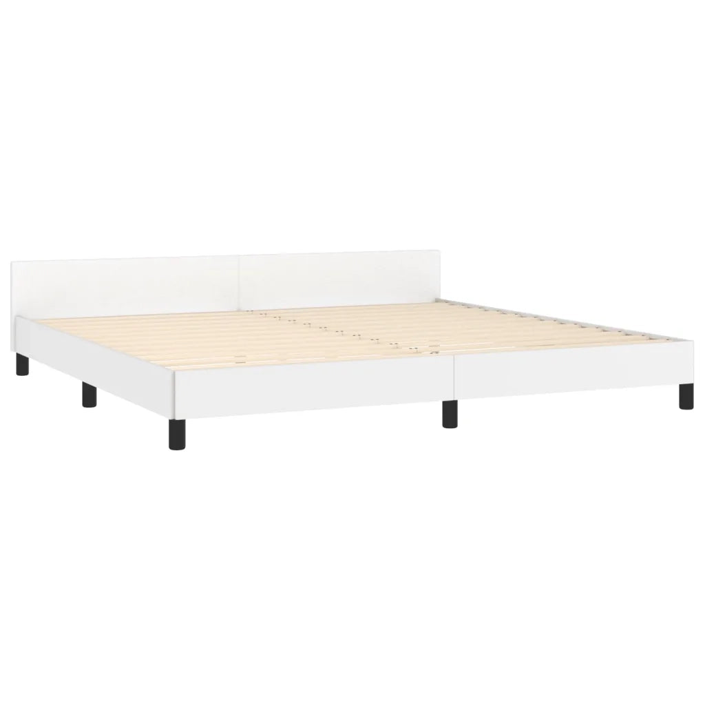 Giroletto con Testiera Bianco 200x200 cm in Similpelle cod mxl 60314