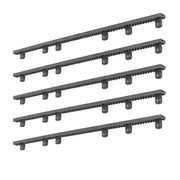 Kit 5 cremagliere nylon m4 con inserto metallico per cancelli scorrevoli