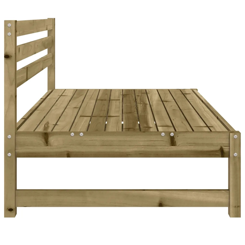 Divano componibile-Divani Centrali da Giardino 2pz 120x80 cm Legno Impregnato Pino