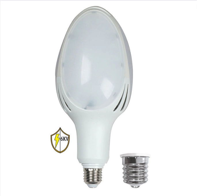 Lampada elissoidale led attacco e27 e adattatore e40 70 watt 4000k duralamp