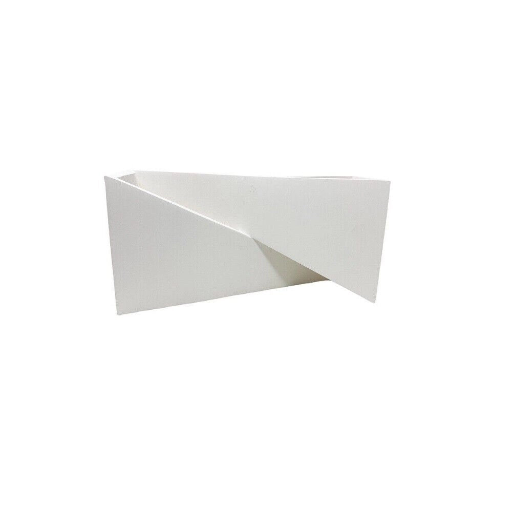 Applique da parete in gesso rettangolare doppia emissione attacco lampadine G9
