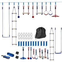 Set da Gioco per Bambini da 6 Pezzi con Borsa, Portata 50 kg, per 3-6 Anni, Blu
