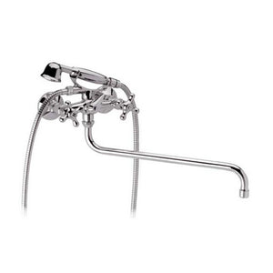 Rubinetto vasca esterno con doccia duplex e canna lunga girevole - serie liberty