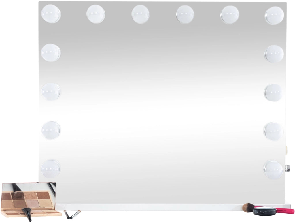 Specchio per trucco con luci Palmdale bianco