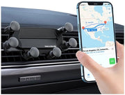 Supporto per Telefono cellulare universale - Supporto per auto - Supporto per ventilazione - Materiale in plastica - Compatibile con Smartphone da 6,8 a 8,6 cm - Nero - Supporto per auto