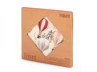 Sottopentola tonda in ceramica decorato Mongolfiera