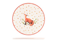 Sottopentola tonda in ceramica decorato Volpe