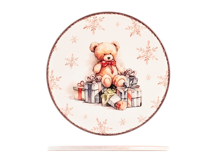 Sottopentola tonda in ceramica decorato Teddy