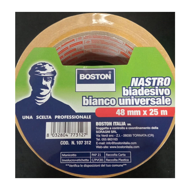 BOSTON NASTRO BIADESIVO 50MMX25M BOSTON ITALIA 1 PZ