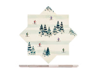 Sottopentola in ceramica decorato Sciatori