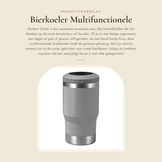 Biercoolatore Multifunzionale Progettata - Coolatore di Birra e Vino - Mantenimento della Temperatura - Portatile - Compatta - Coolatore di Bevande