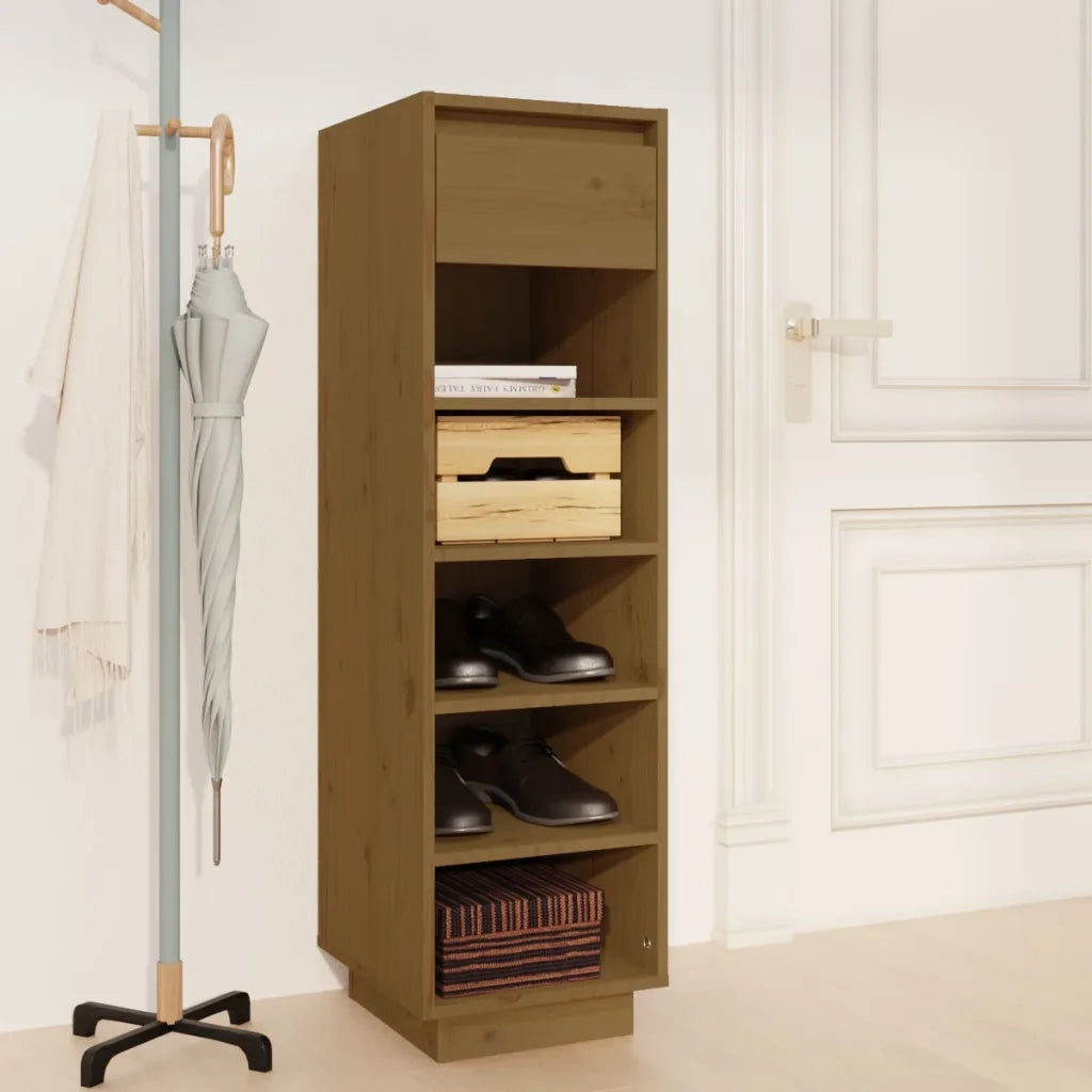 Scarpiera | Mobile per scarpe ambra 30x34x105 cm in Legno Massello di Pino