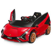 Auto elettrica per bambini 108 x 64 x 41 cm con telecomando e porte a farfalla in PP rosso 20_0014647