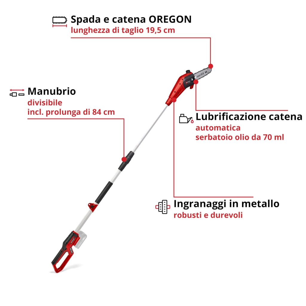 Elettrosega Batteria Teles Gclc 18 a 20 Li Einhell Xchange S Corpo Macchina