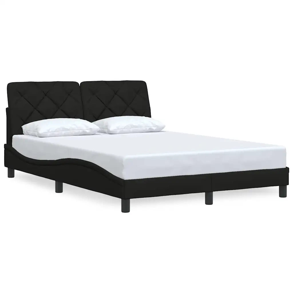 Giroletto senza Materasso Nero 140x200 cm in Tessuto 3310603