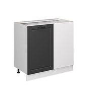 Vicco Mobile ad angolo cucina Antracite casa di campagna 86 cm senza piano di lavoro