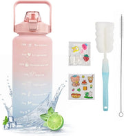 Ottimo Biberon 2L BPA libero - Grande Capacità Biberon Sport con Beccuccio e Marcature di Tempo