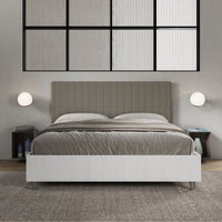 Letto Matrimoniale 160x190 cm Senza Rete Burmy Cappuccino