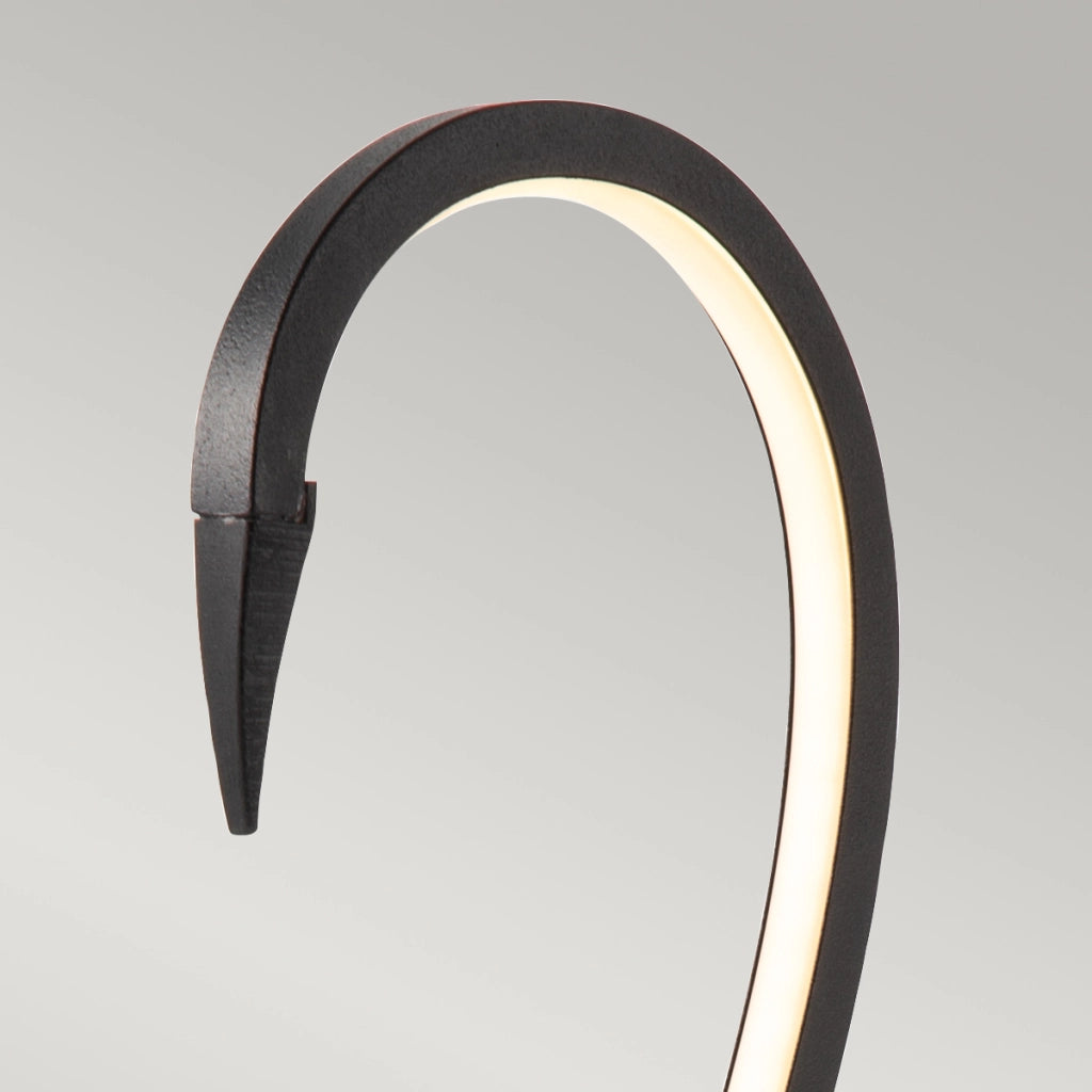 Lampada da tavolo moderna nera Flamingo Elstead LED 6W