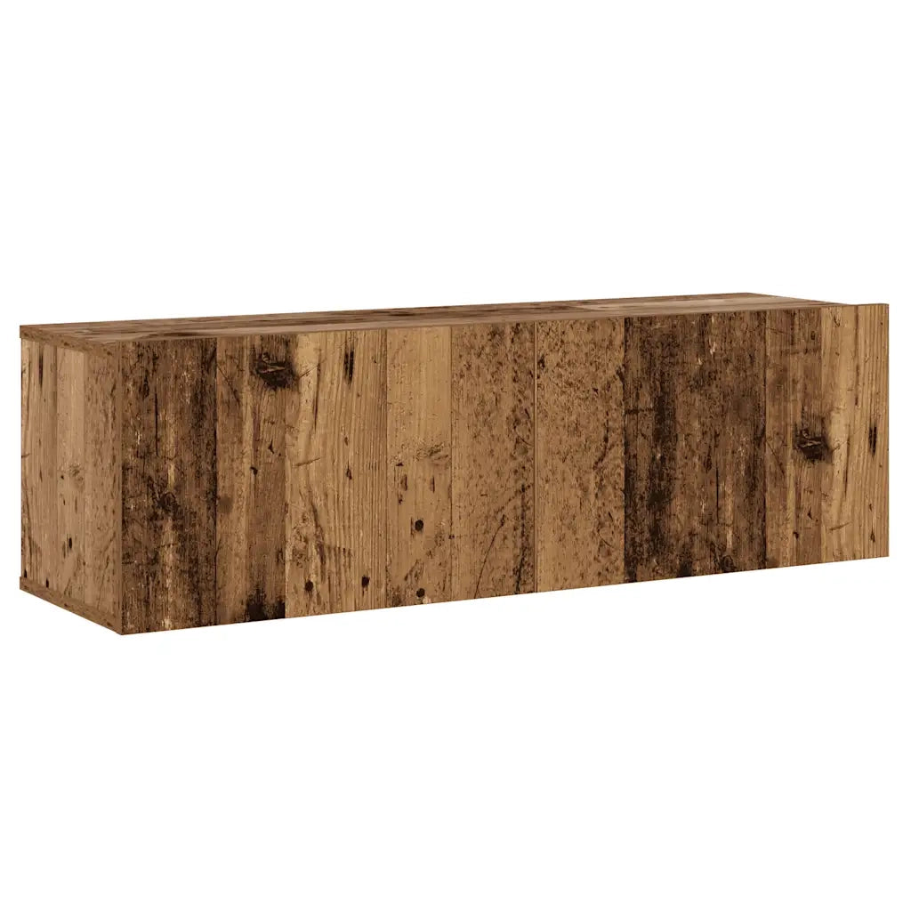 Mobili TV a Parete 3 pz Legno Antico in Legno Multistrato 3328983