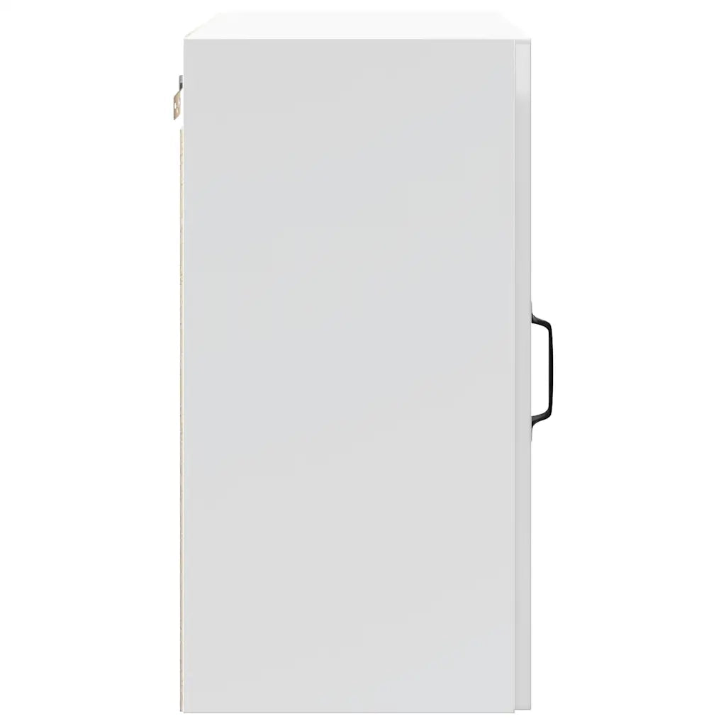 vidaXL Pensile da Cucina Lucca Bianco Lucido in Legno Multistrato
