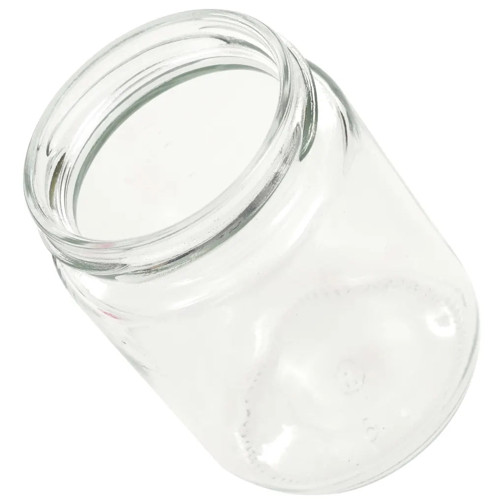 Vaso Marmellata in Vetro Coperchio Bianco e Rosso 48 pz 230 ml 50798