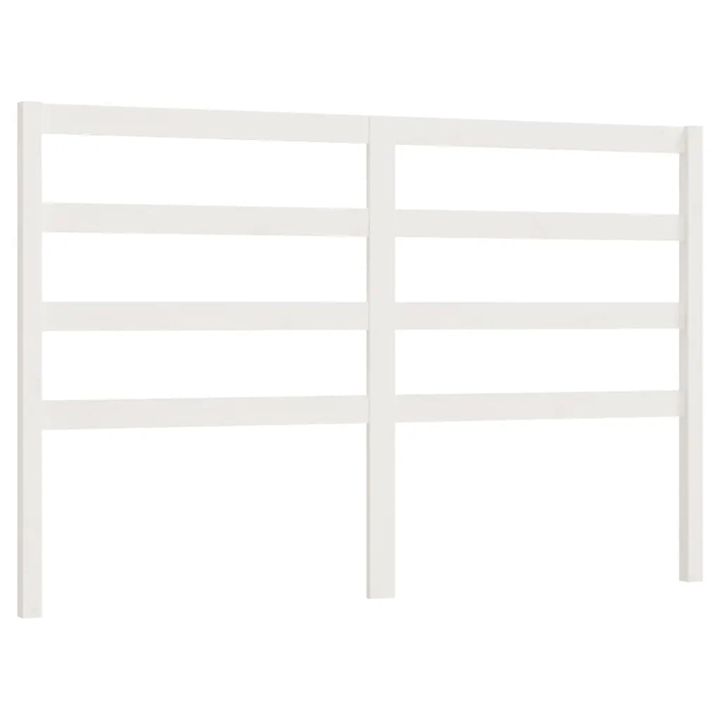 Testiera per Letto-Testata-Testiera Decorativa Bianca 166x4x100cm in Legno Massello di Pino 316563