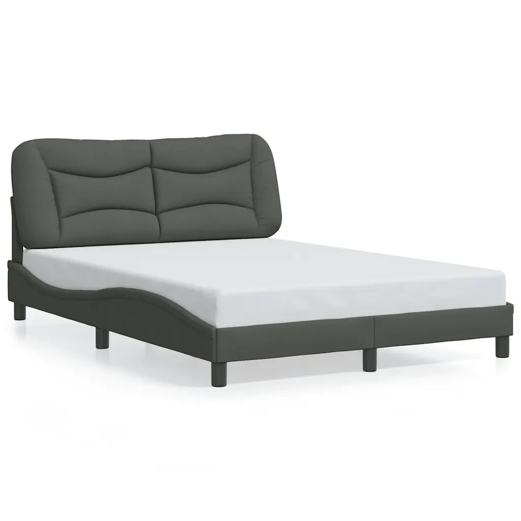 Giroletto senza Materasso Hvar Grigio Scuro 140x190 cm Tessuto 3207766