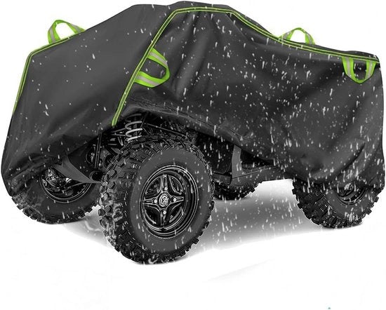 Hoes per ATV per uso interno ed esterno, impermeabile, idonea per uso invernale con chiusura a ventosa, dimensioni: 256*110*120 cm XL