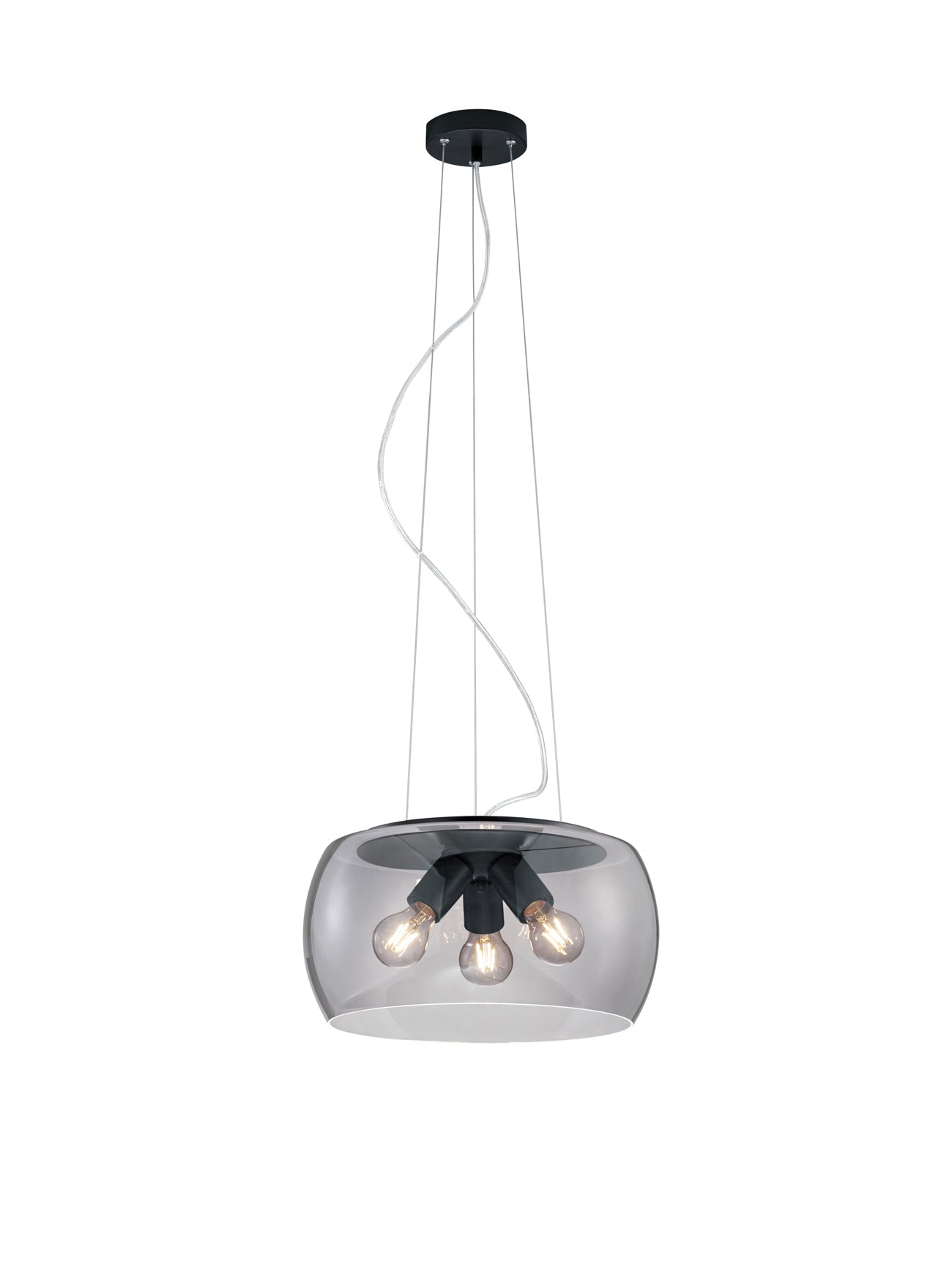 Lampada a Sospensione da Interno a LED in Metallo Antracite