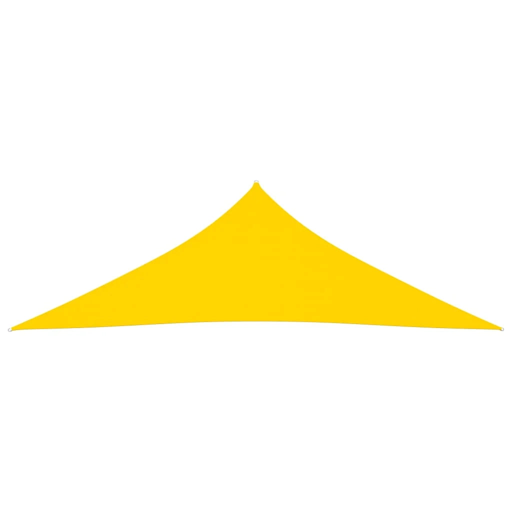 Vela ombreggiante triangolare in tessuto Oxford 5 x 5 x 6 m giallo 02_0009916