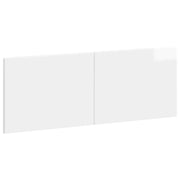 Testiera da Muro BREDA Bianco Lucido Legno ingegnerizzato 897619