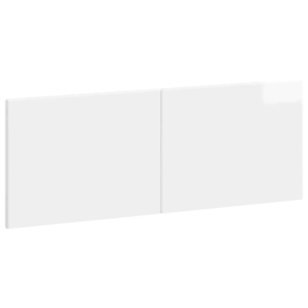 Testiera da Muro BREDA Bianco Lucido Legno ingegnerizzato 897619