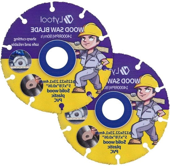 Lame di sega circolare 125mm in acciaio duro Hadfield - Seghe per finitura - Lavorazione del legno - Seghe circolari