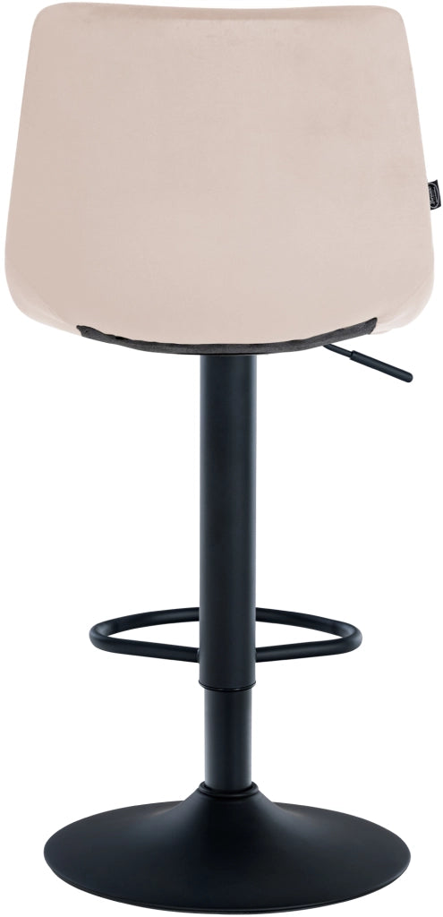 2er Set Barhocker Jerry Samt schwarz